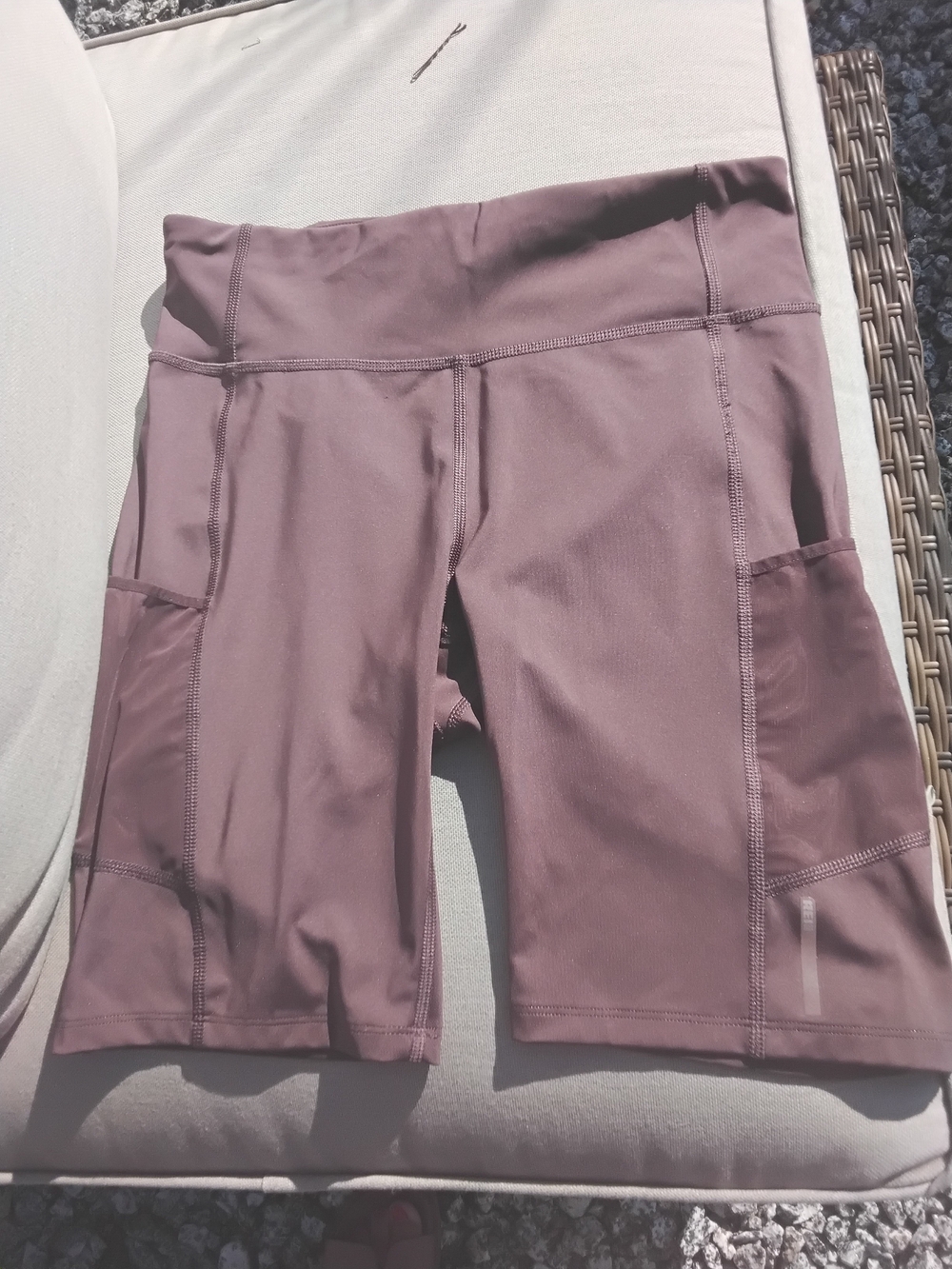 REI Women's High-Rise Athletic Bike Shorts — Mauve Plum